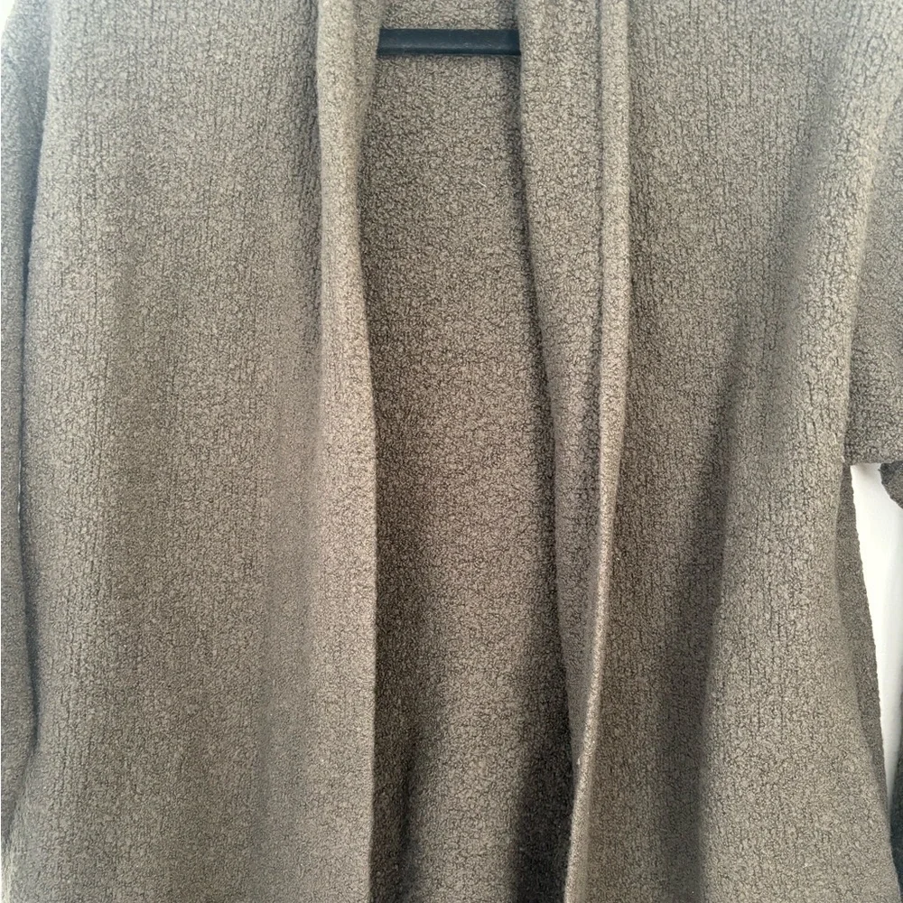 Vince Grey Wool Blend Open Front Cardigan Size S Quiet Luxury - Picture 8 of 9
